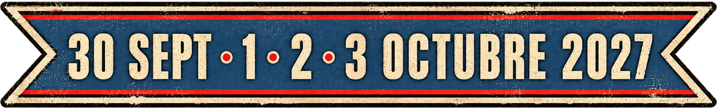 30 sept · 1 · 2 · 3 octubre 2027