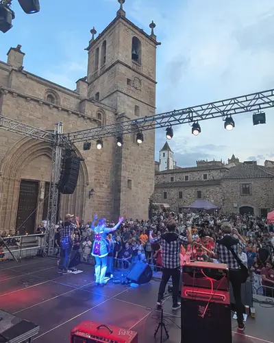 La Plaza de Santa María desde el escenario
