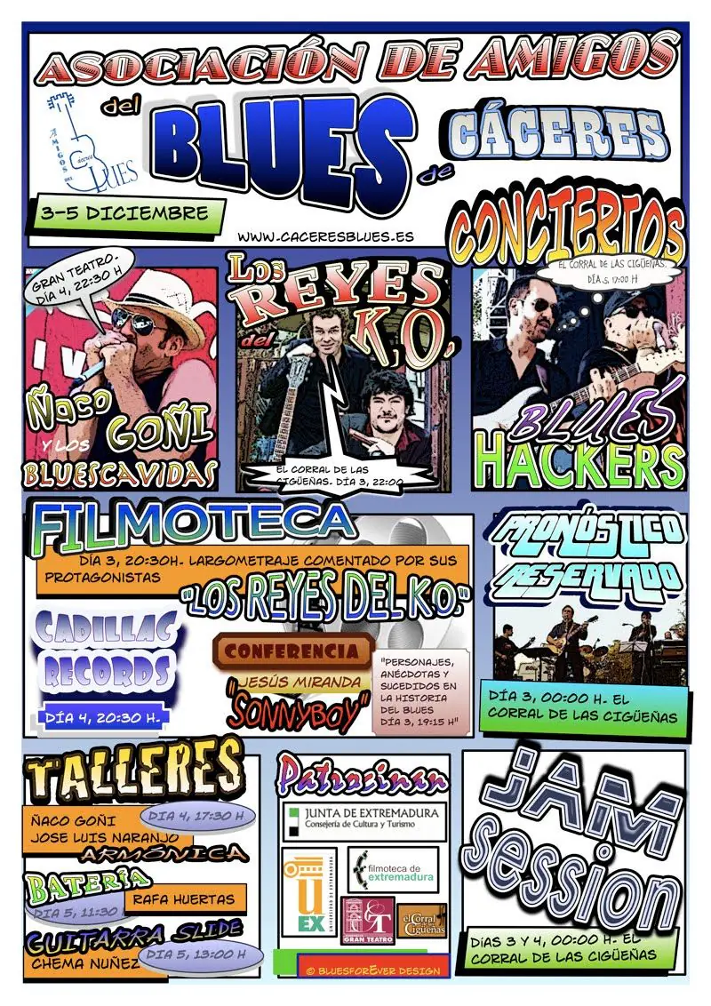 Cartel edicion Caceres Blues