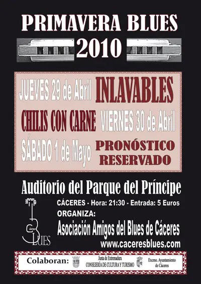 Cartel edicion Caceres Blues