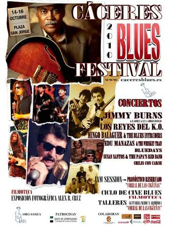Cartel edicion Caceres Blues