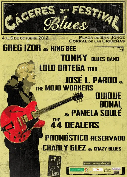 Cartel edicion Caceres Blues