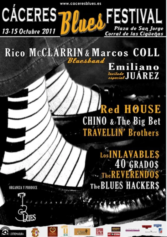 Cartel edicion Caceres Blues