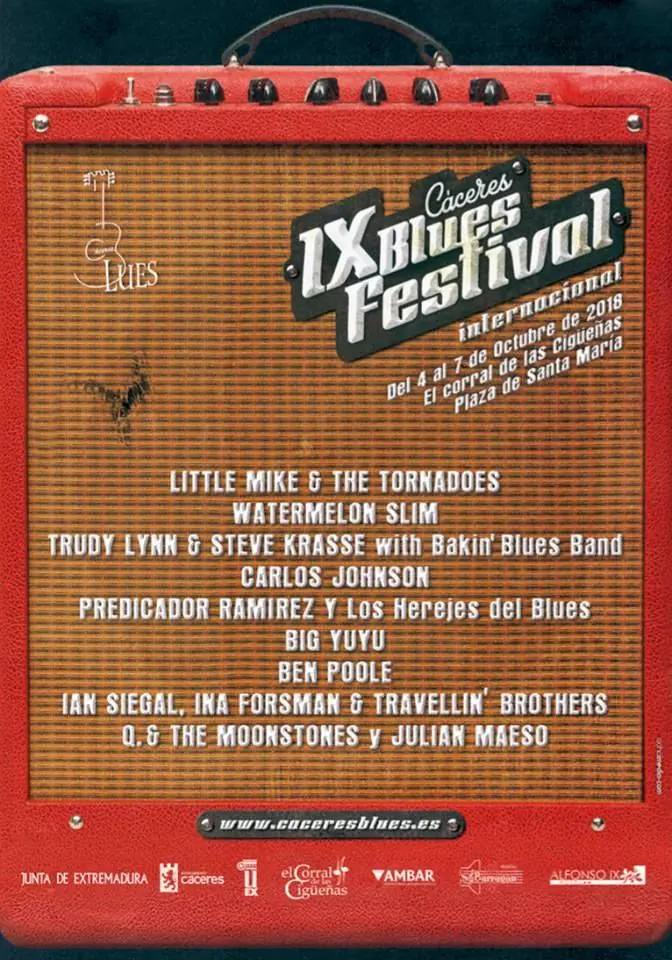 Cartel edicion Caceres Blues