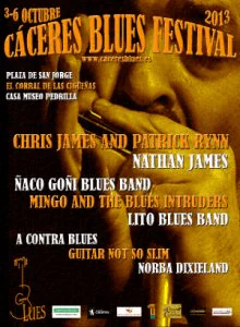 Cartel edicion Caceres Blues