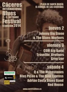 Cartel edicion Caceres Blues