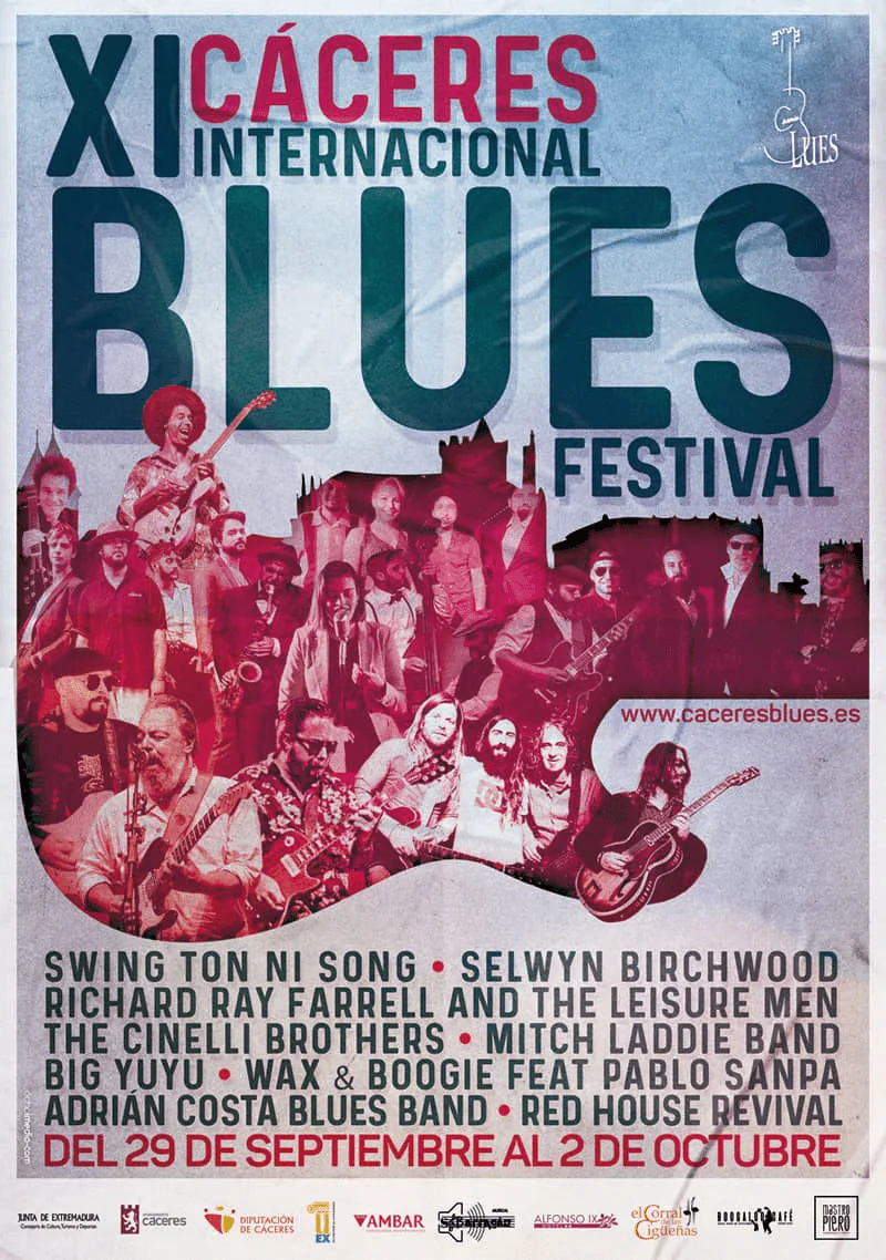 Cartel edicion Caceres Blues
