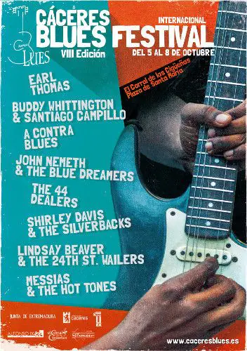 Cartel edicion Caceres Blues