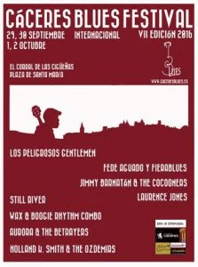Cartel edicion Caceres Blues