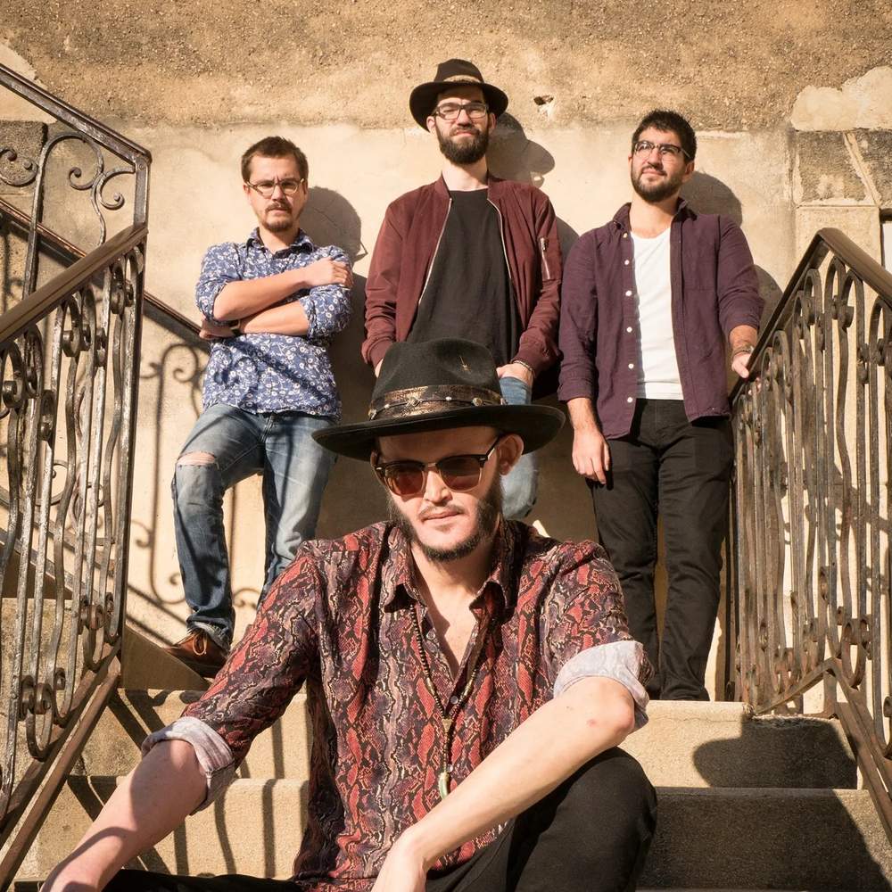 LeanWolf, cantante y guitarrista frances de blues rock, en el festival de blues de Caceres